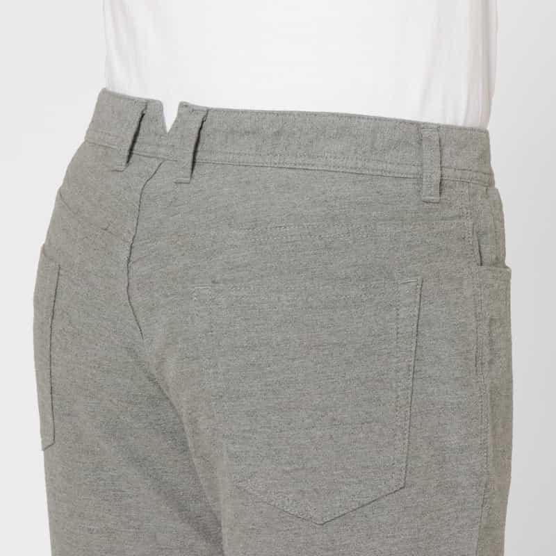 BARNEYS NEW YORK モールスキン生地ストレッチパンツ GRAY