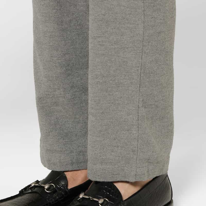BARNEYS NEW YORK モールスキン生地ストレッチパンツ GRAY