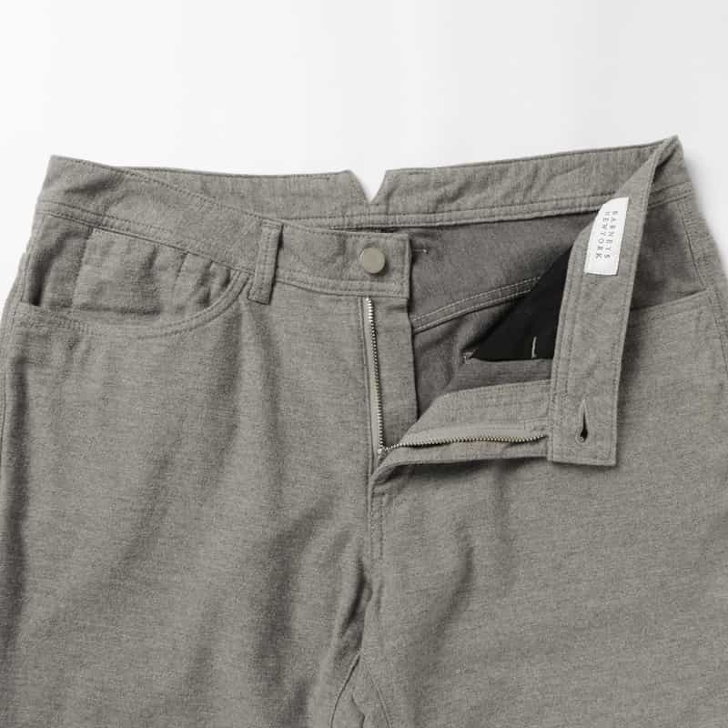 BARNEYS NEW YORK モールスキン生地ストレッチパンツ GRAY