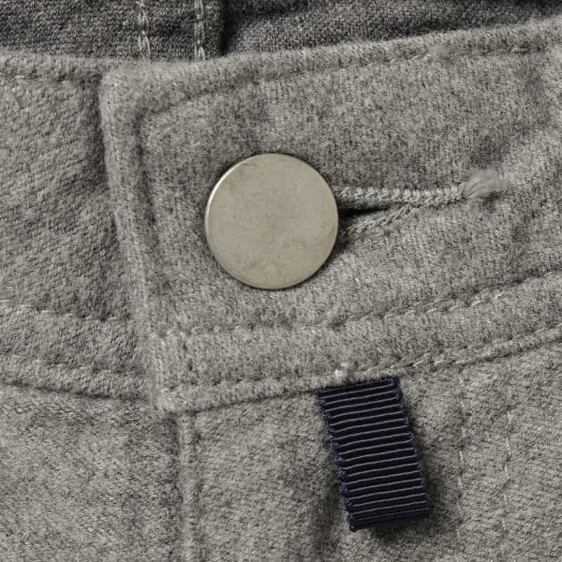BARNEYS NEW YORK モールスキン生地ストレッチパンツ GRAY