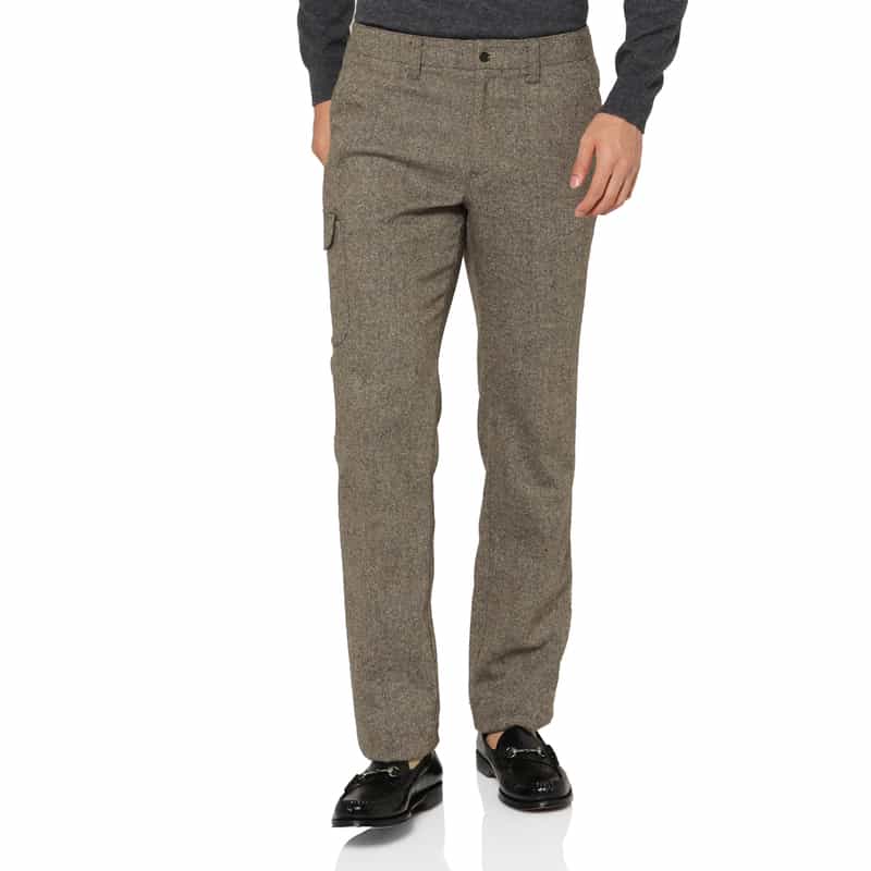 BARNEYS NEW YORK ストレッチ素材カーゴパンツ BROWN