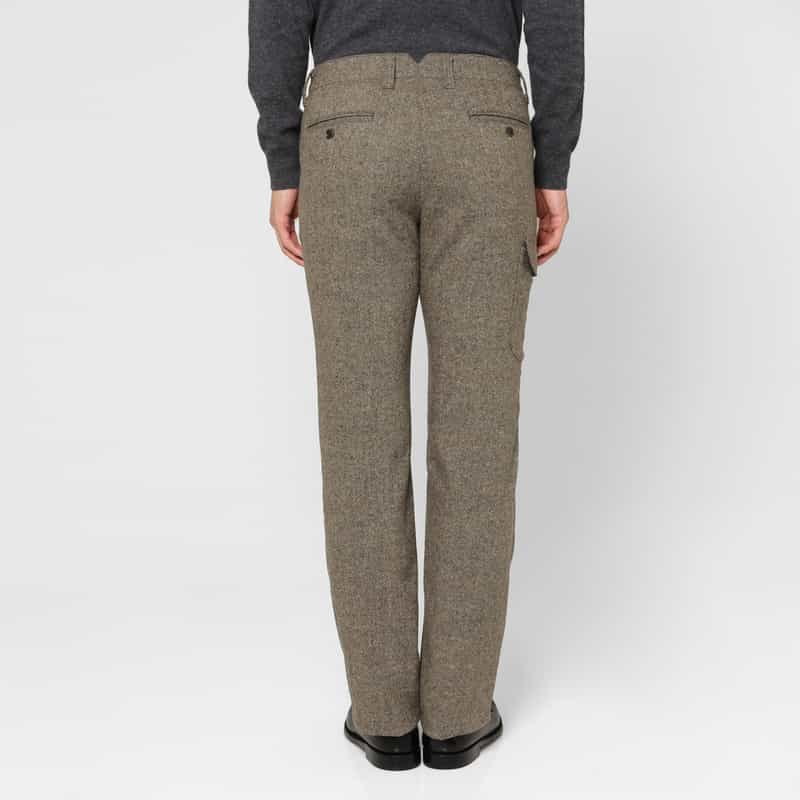 BARNEYS NEW YORK ストレッチ素材カーゴパンツ BROWN