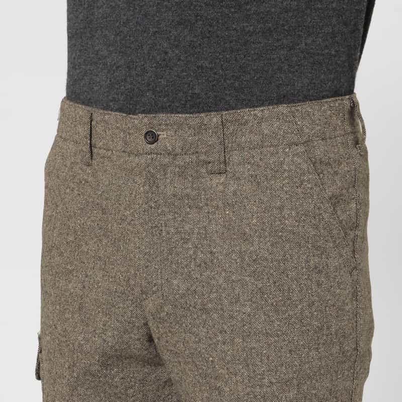 BARNEYS NEW YORK ストレッチ素材カーゴパンツ BROWN