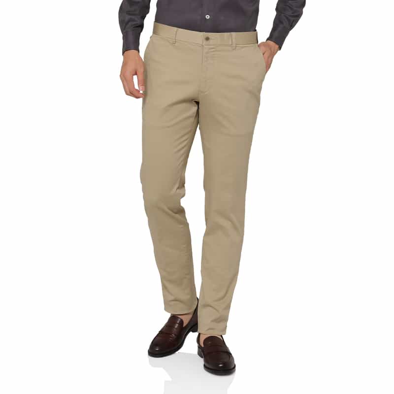 BARNEYS NEW YORK ストレッチ素材テーパードパンツ BEIGE