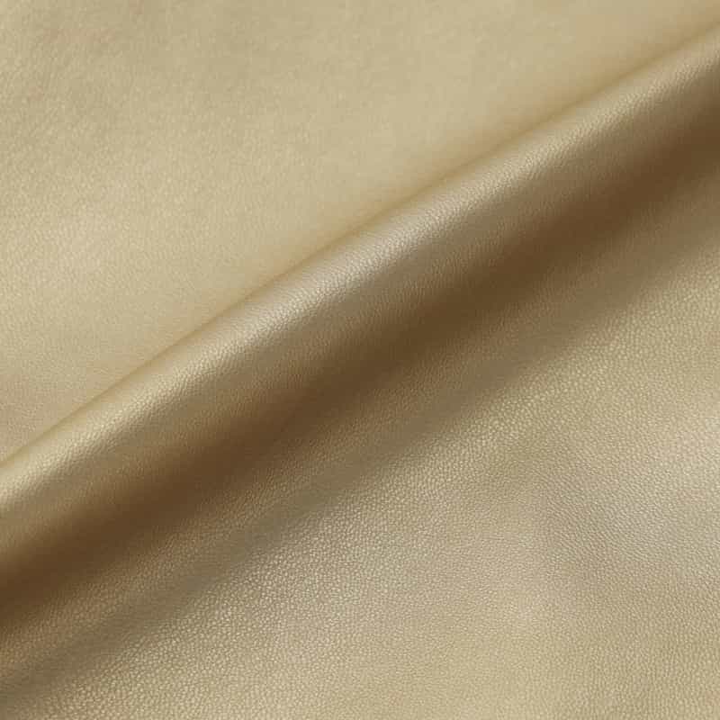 BARNEYS NEW YORK フェイクレザー アシンメトリーミディスカート GOLD