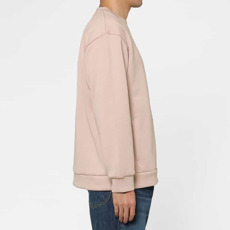 BARNEYS NEW YORK ダンボールニット素材クルーネックニットプルオーバー PINK