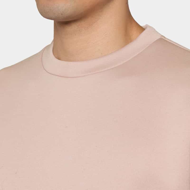 BARNEYS NEW YORK ダンボールニット素材クルーネックニットプルオーバー PINK