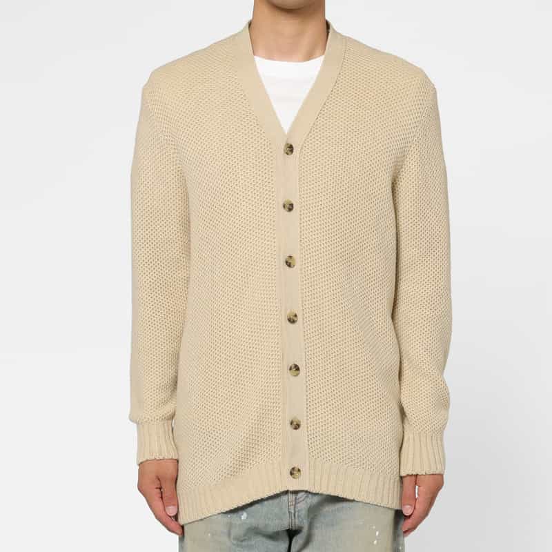 BARNEYS NEW YORK ロングニットカーディガン BEIGE