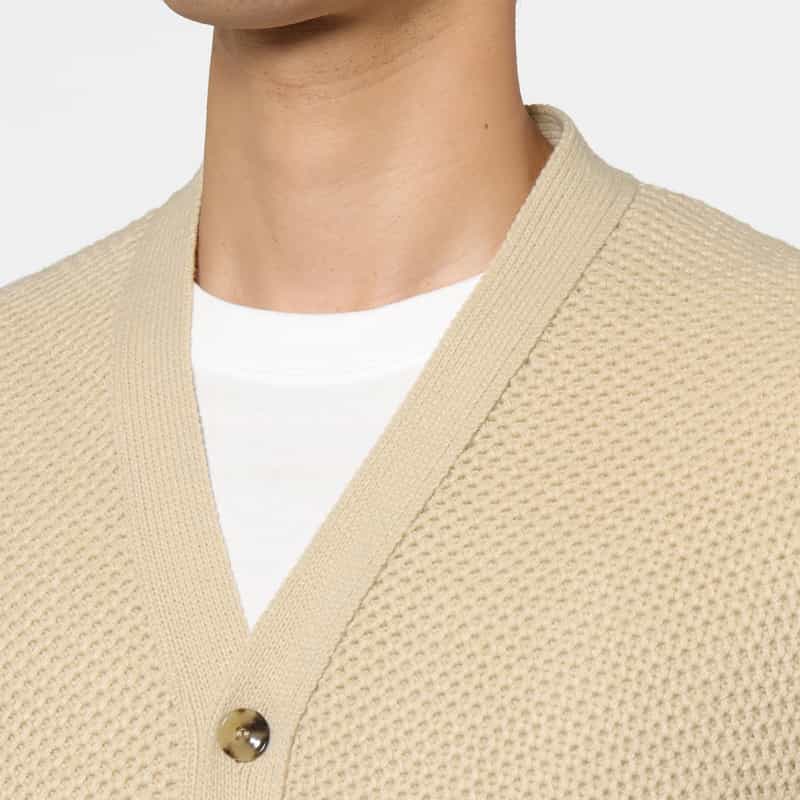 BARNEYS NEW YORK ロングニットカーディガン BEIGE
