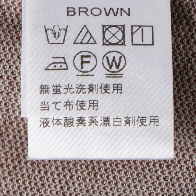 BARNEYS NEW YORK フランネル素材ボタンダウンシャツ BROWN