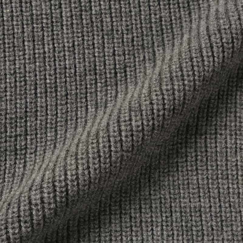 BARNEYS NEW YORK ウール素材タートルネックニットプルオーバー GRAY