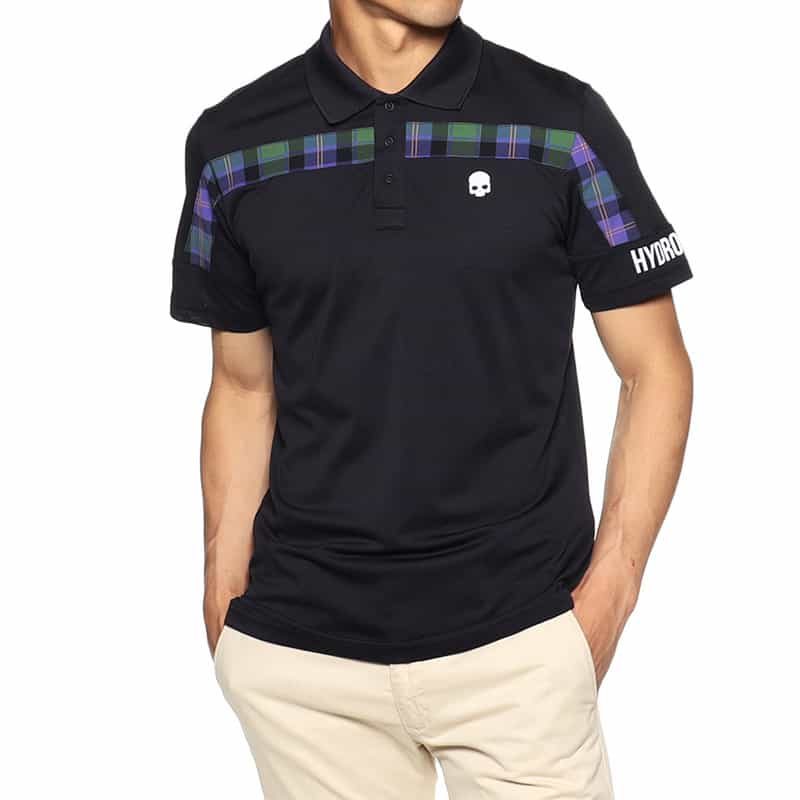 HYDROGEN ロゴポロシャツ NAVY