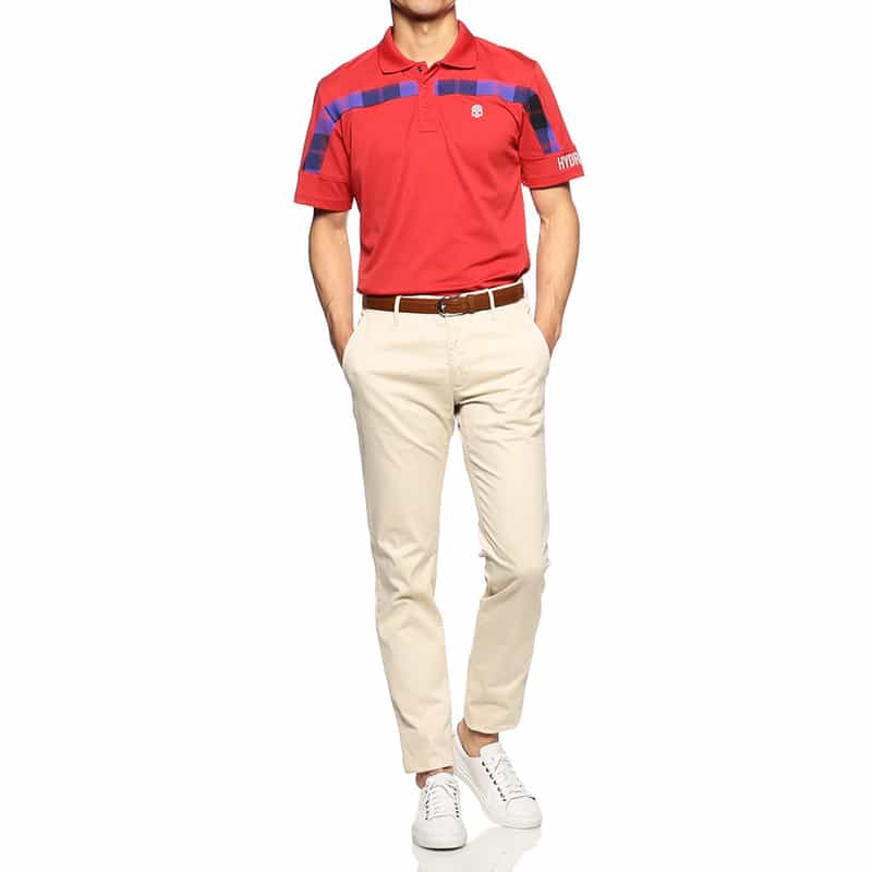 HYDROGEN ロゴポロシャツ RED