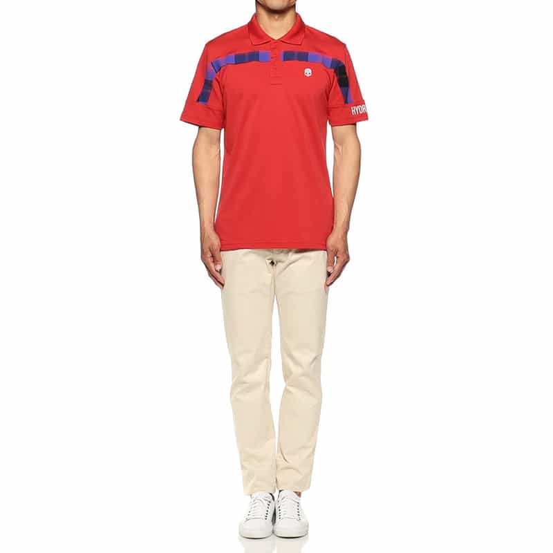 HYDROGEN ロゴポロシャツ RED