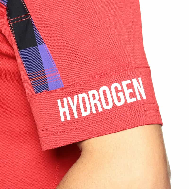 HYDROGEN ロゴポロシャツ RED