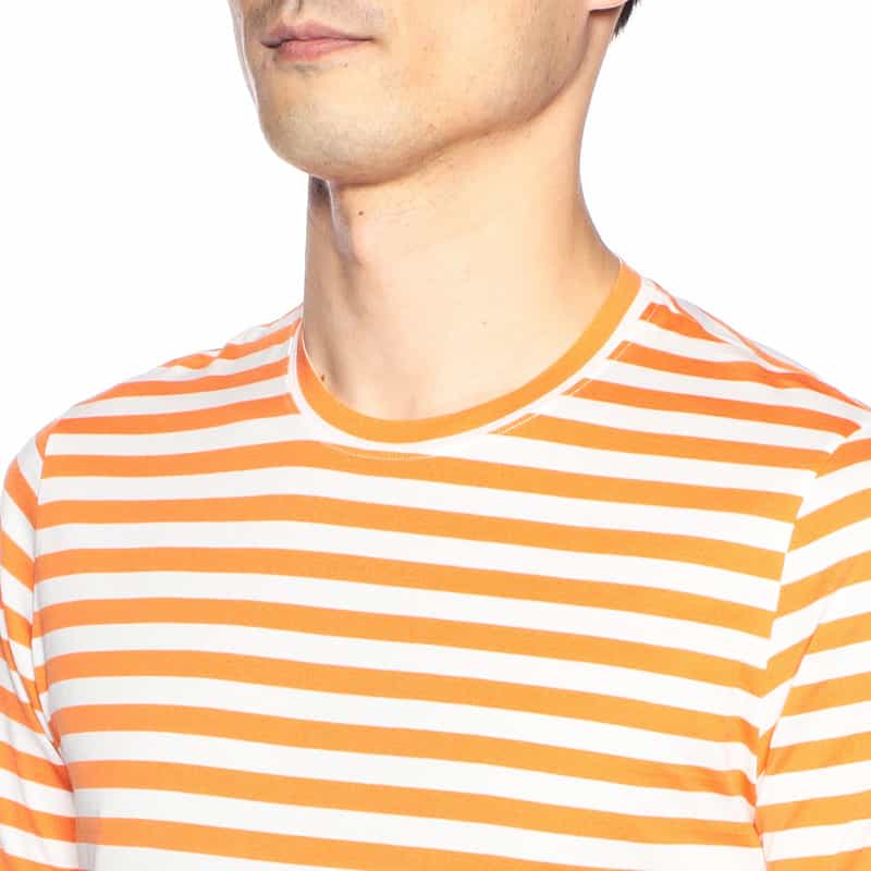 FEDELI ボーダーTシャツ ORANGE