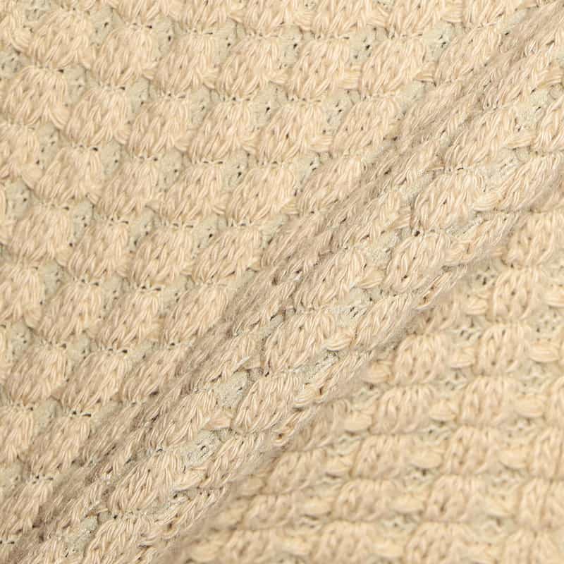 SEA GREEN オニワッフルジップアップパーカー BEIGE