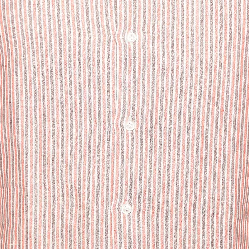 CATARISANO ストライプ柄リネンシャツ PINK