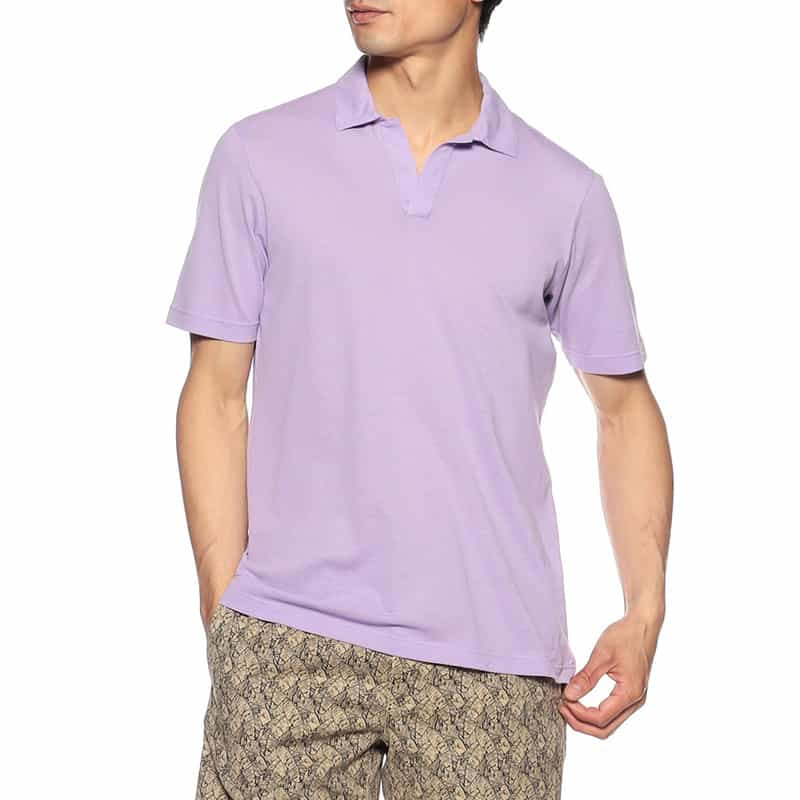 GRANSASSO 限定カノコスキッパーシャツ LIGHT PURPLE