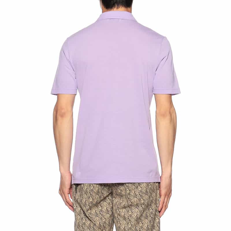 GRANSASSO バーニーズ　ニューヨーク限定カノコスキッパーシャツ LIGHT PURPLE