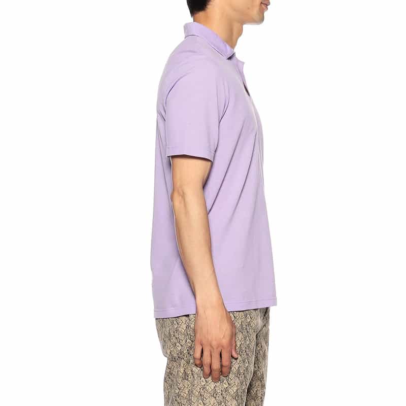 GRANSASSO バーニーズ　ニューヨーク限定カノコスキッパーシャツ LIGHT PURPLE