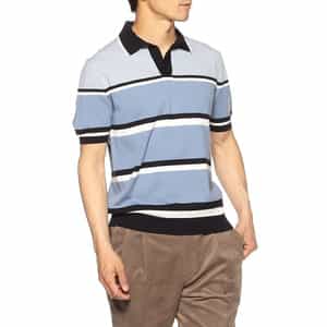 バーニーズニューヨーク別注 yonetomi スキッパー ニットポロシャツ 別注】バーニーズニューヨーク yonetomi ニットポロシャツ