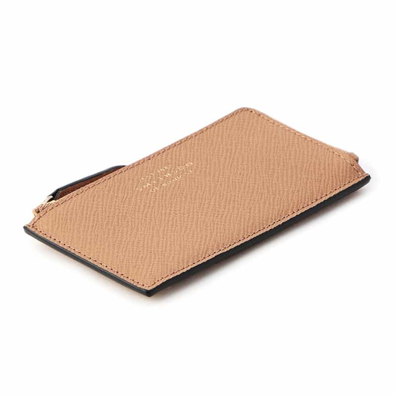 SMYTHSON コインケース付きカードケース “PANAMA“ LIGHT BROWN