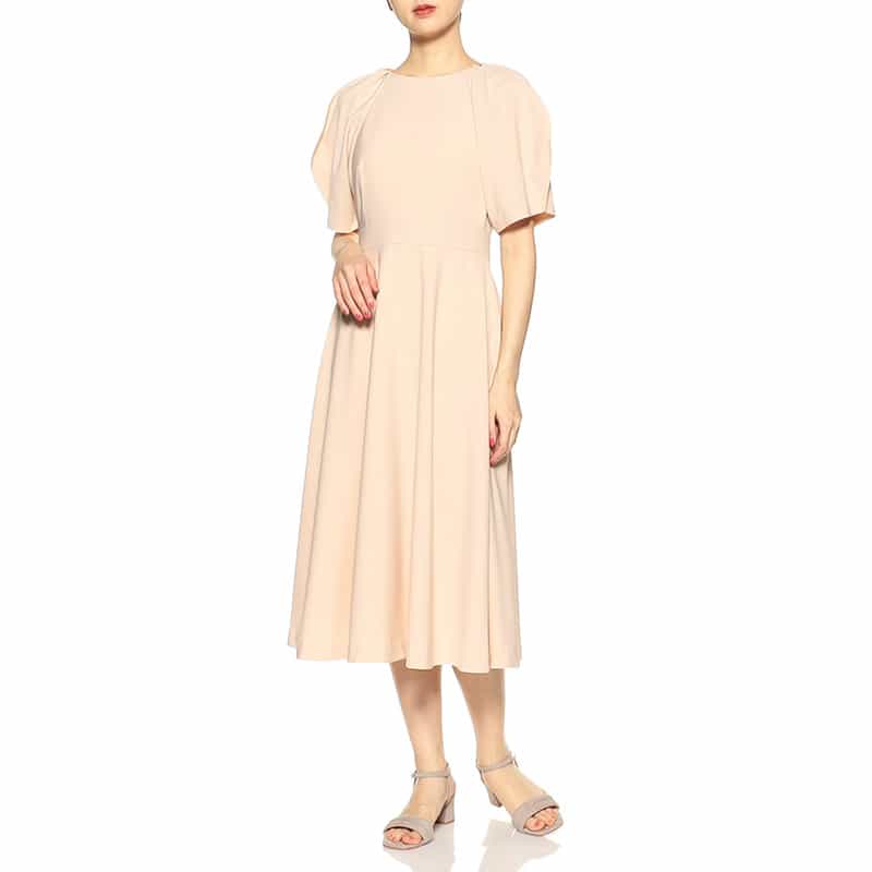 CORCOVADO バルーンスリーブドレス BEIGE