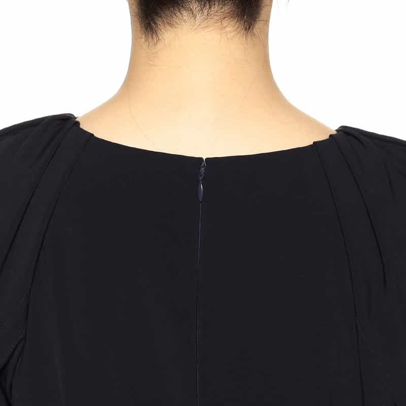 CORCOVADO バルーンスリーブドレス NAVY