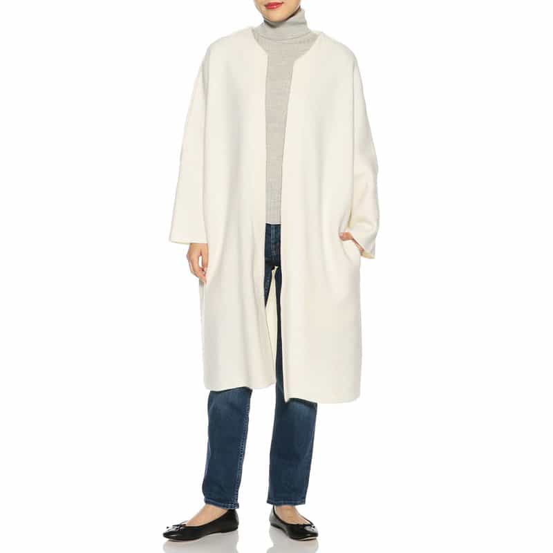 BARNEYS NEW YORK ニットコート IVORY