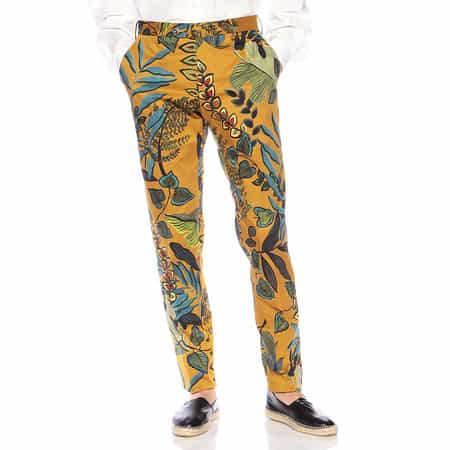 エスニック柄ストレッチパンツ "EVO FIT“