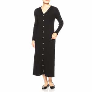 2WAYリブニットロングカーディガンドレス