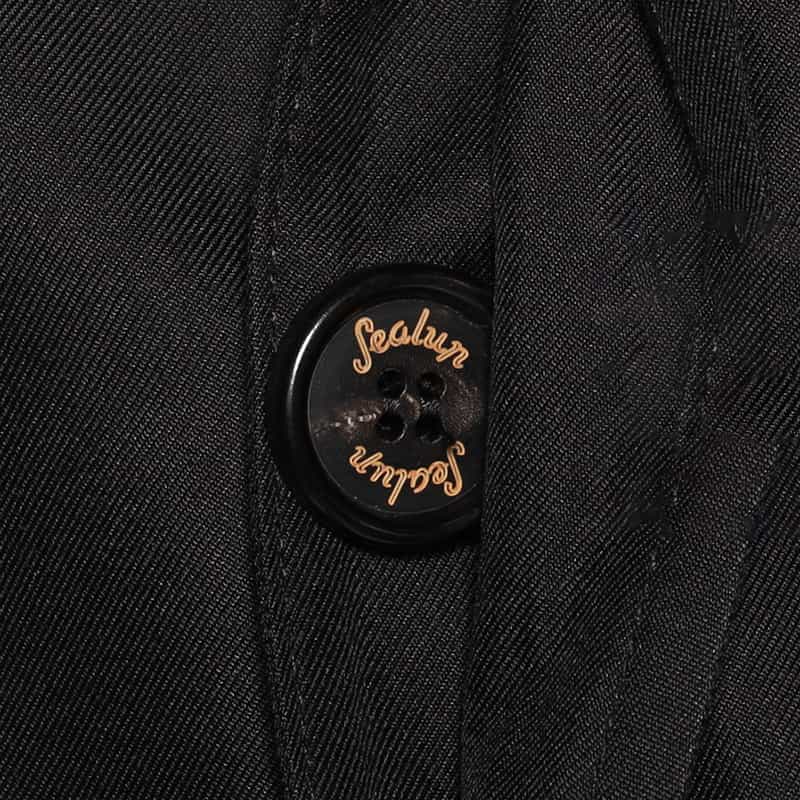 SEALUP シルクバルカラーコート BLACK