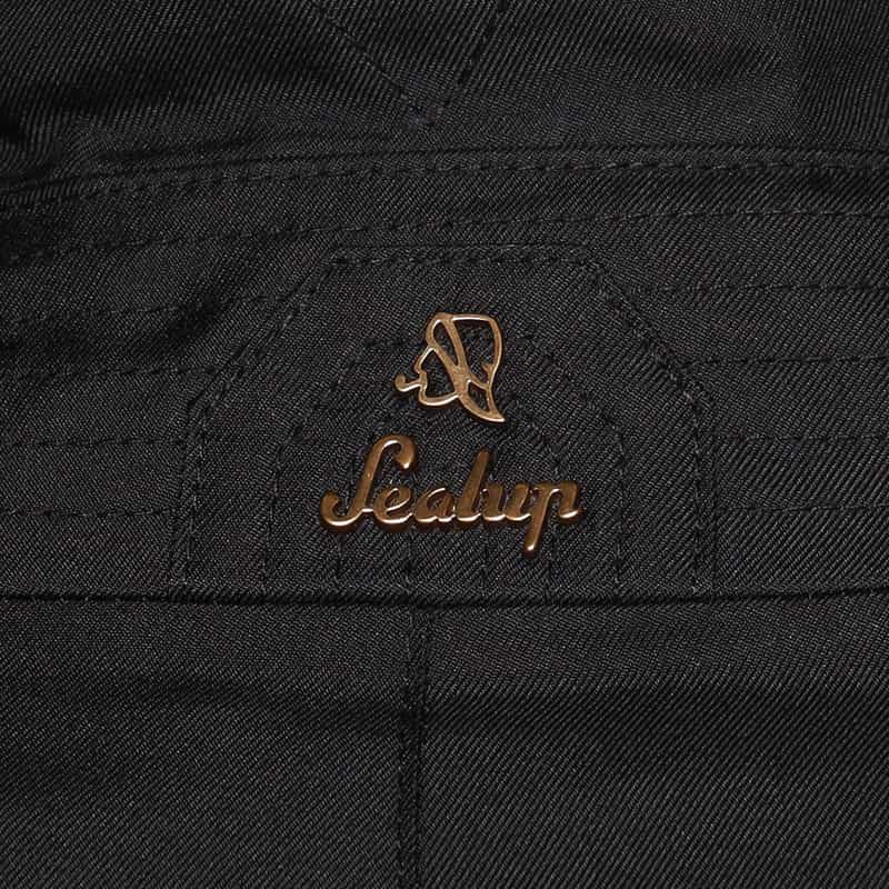 SEALUP シルクバルカラーコート BLACK
