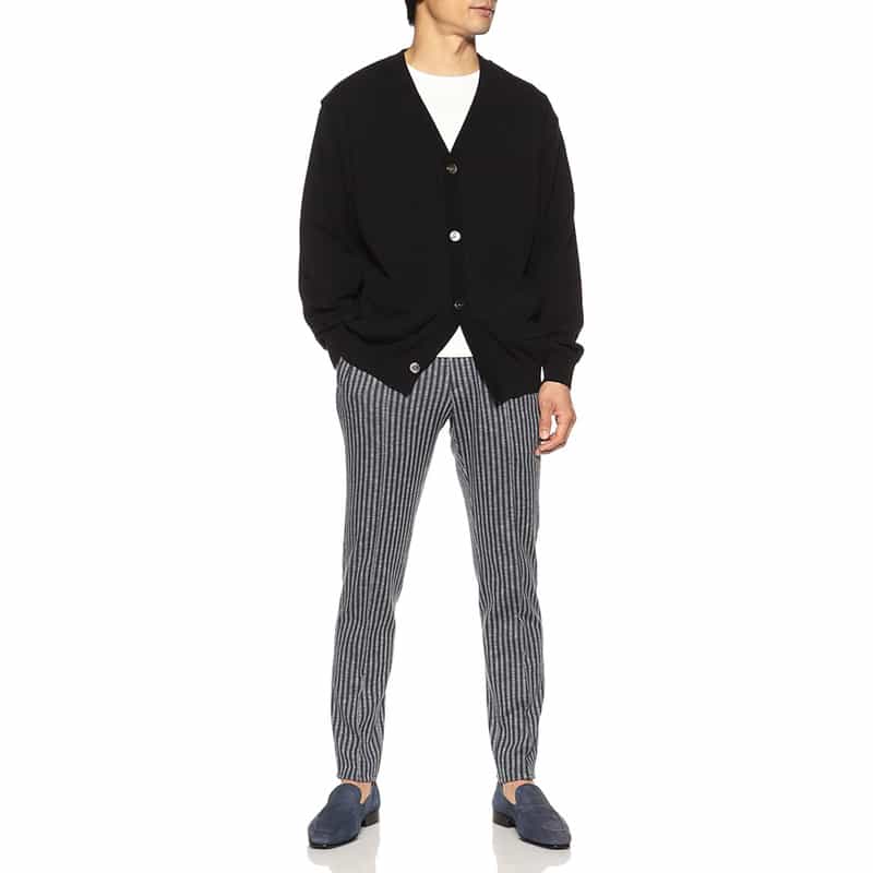 BARNEYS NEW YORK コットンニットカーディガン BLACK