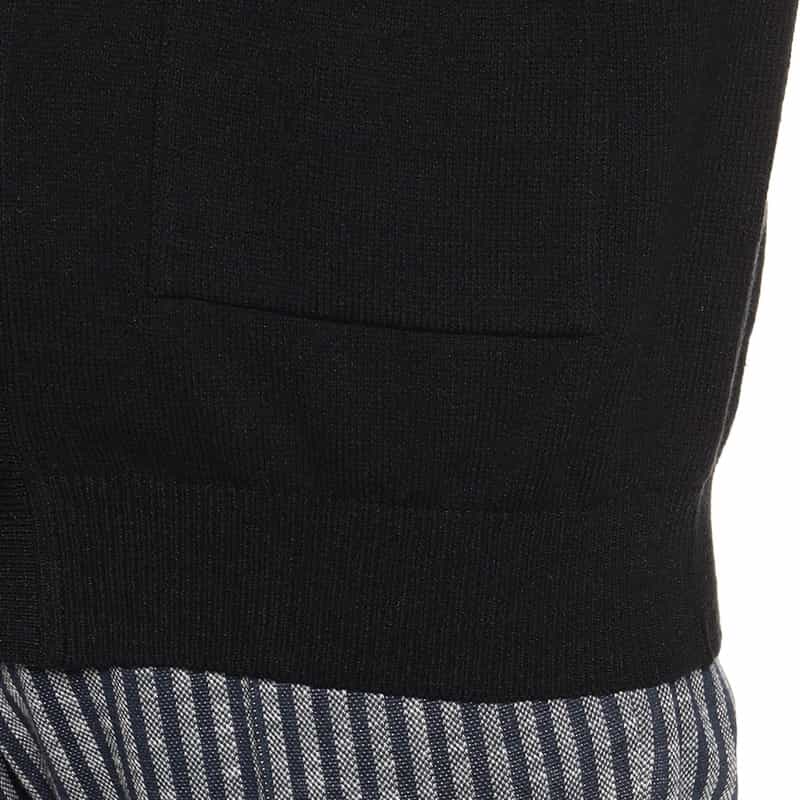 BARNEYS NEW YORK コットンニットカーディガン BLACK