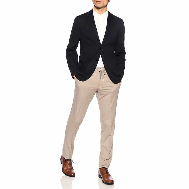 BARNEYS NEW YORK セットアップジャージージャケット NAVY