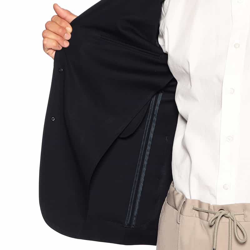 BARNEYS NEW YORK セットアップジャージージャケット NAVY