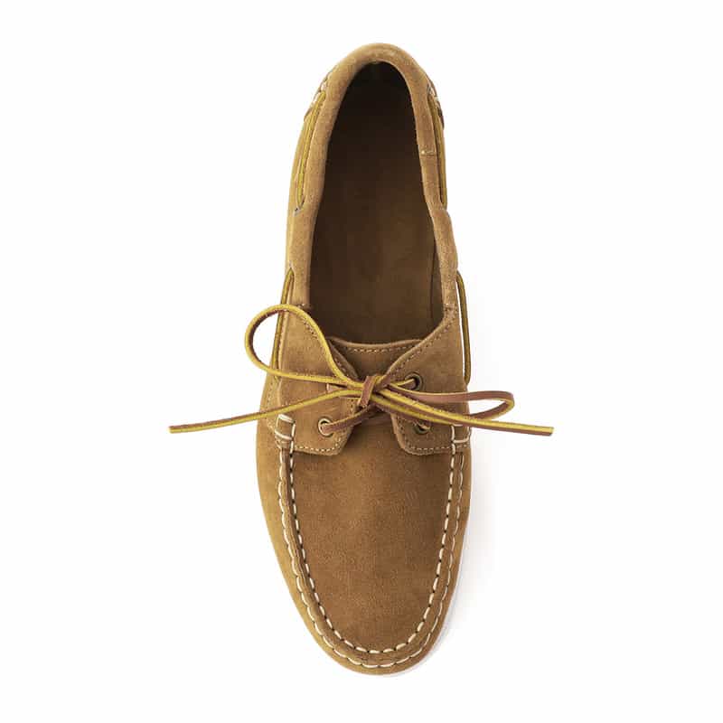 BARNEYS NEW YORK スエードデッキシューズ BEIGE