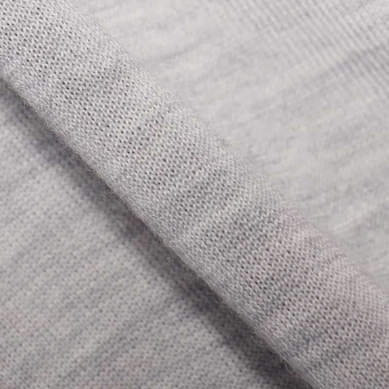 MANRICO CASHMERE カシミヤロングスリーブニットプルオーバー LIGHT GRAY