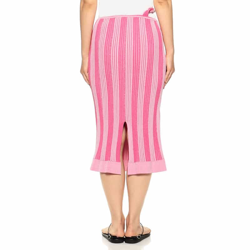 JACQUEMUS ストライプツイストスカート PINK