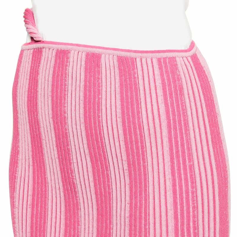 JACQUEMUS ストライプツイストスカート PINK
