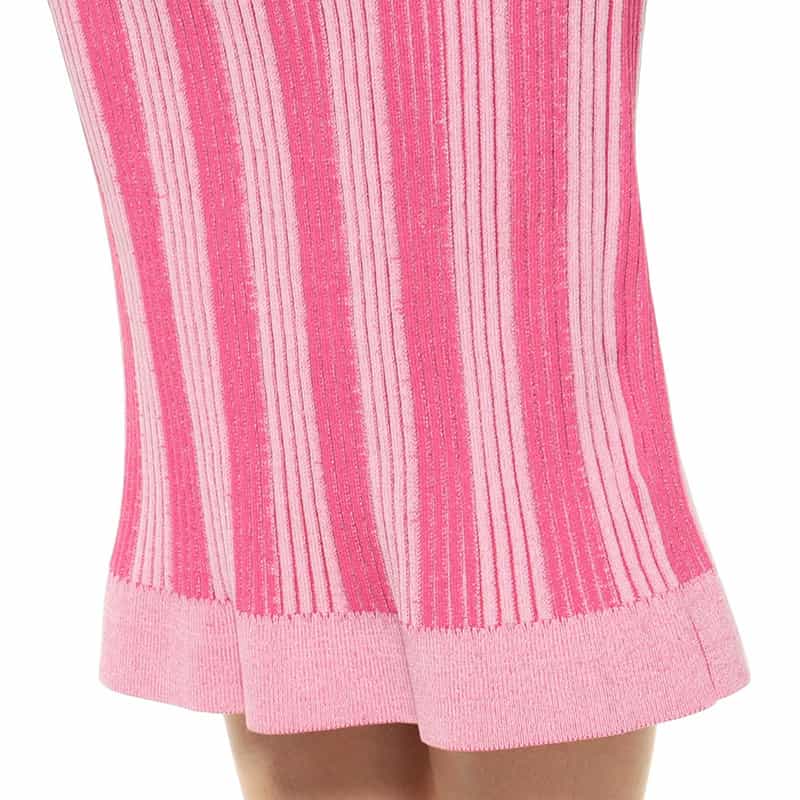 JACQUEMUS ストライプツイストスカート PINK