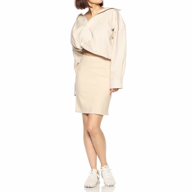 JACQUEMUS タイトミニスカート BEIGE