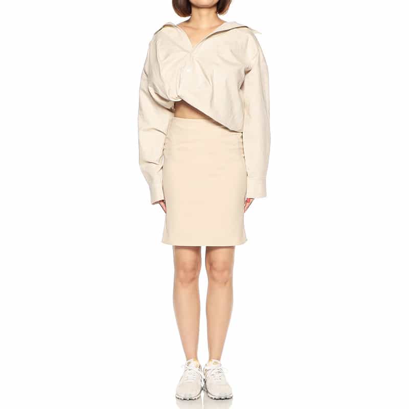 JACQUEMUS タイトミニスカート BEIGE