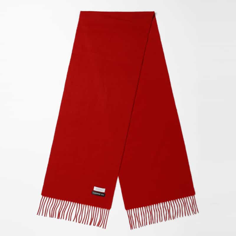 BARNEYS NEW YORK カシミヤ100％スカーフ（30×180） RED