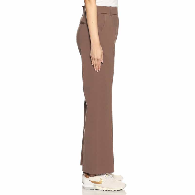 BARNEYS NEW YORK ウォッシャブルセンタープレス入りジャージーパンツ BROWN