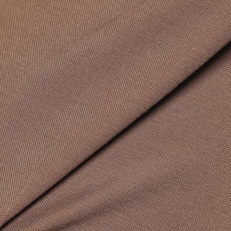 BARNEYS NEW YORK ウォッシャブルセンタープレス入りジャージーパンツ BROWN