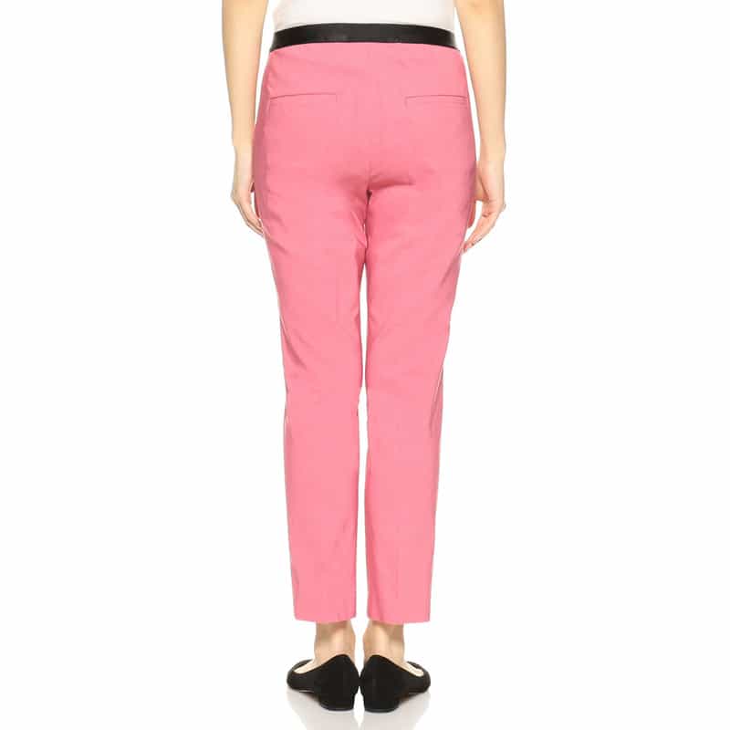 BARNEYS NEW YORK ウォッシャブルバックウエストゴムパンツ PINK