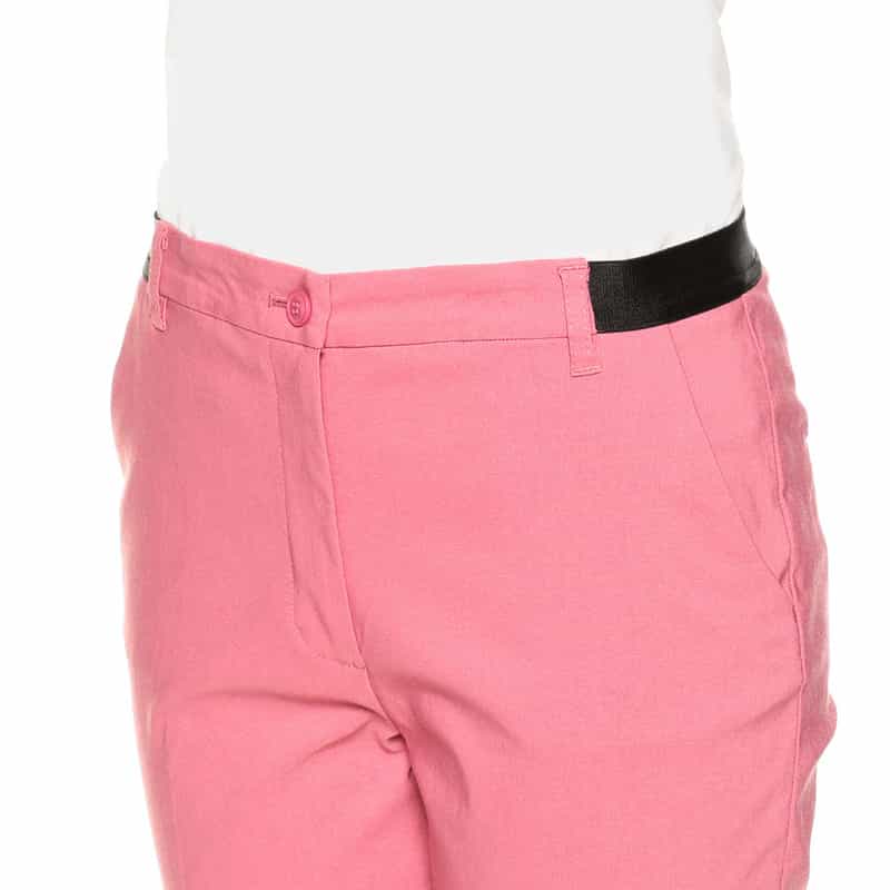 BARNEYS NEW YORK ウォッシャブルバックウエストゴムパンツ PINK